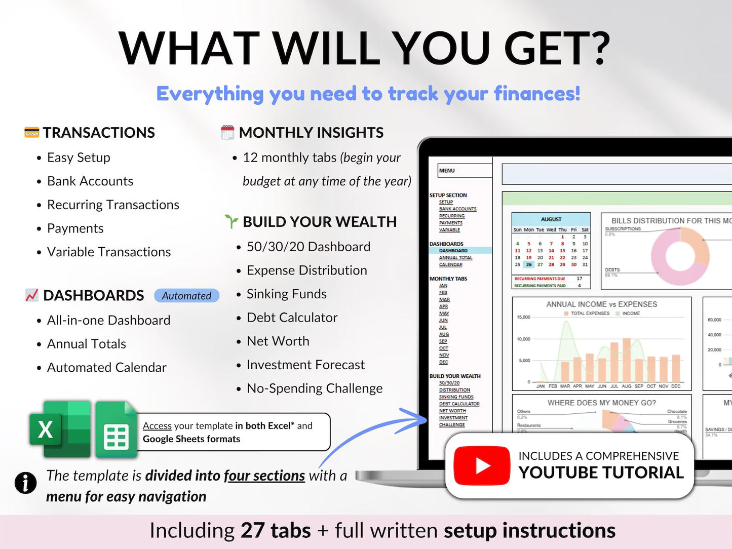 Ultimate Annual & Monthly Budget Planner