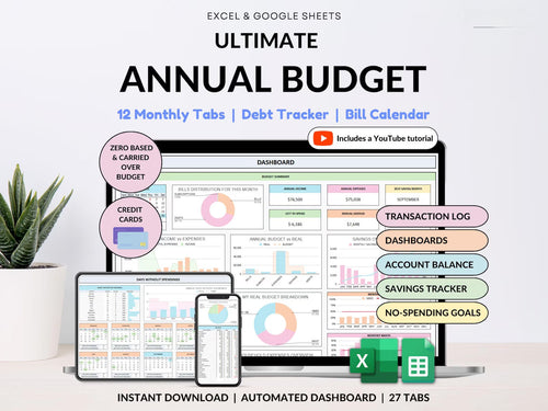 Ultimate Annual & Monthly Budget Planner